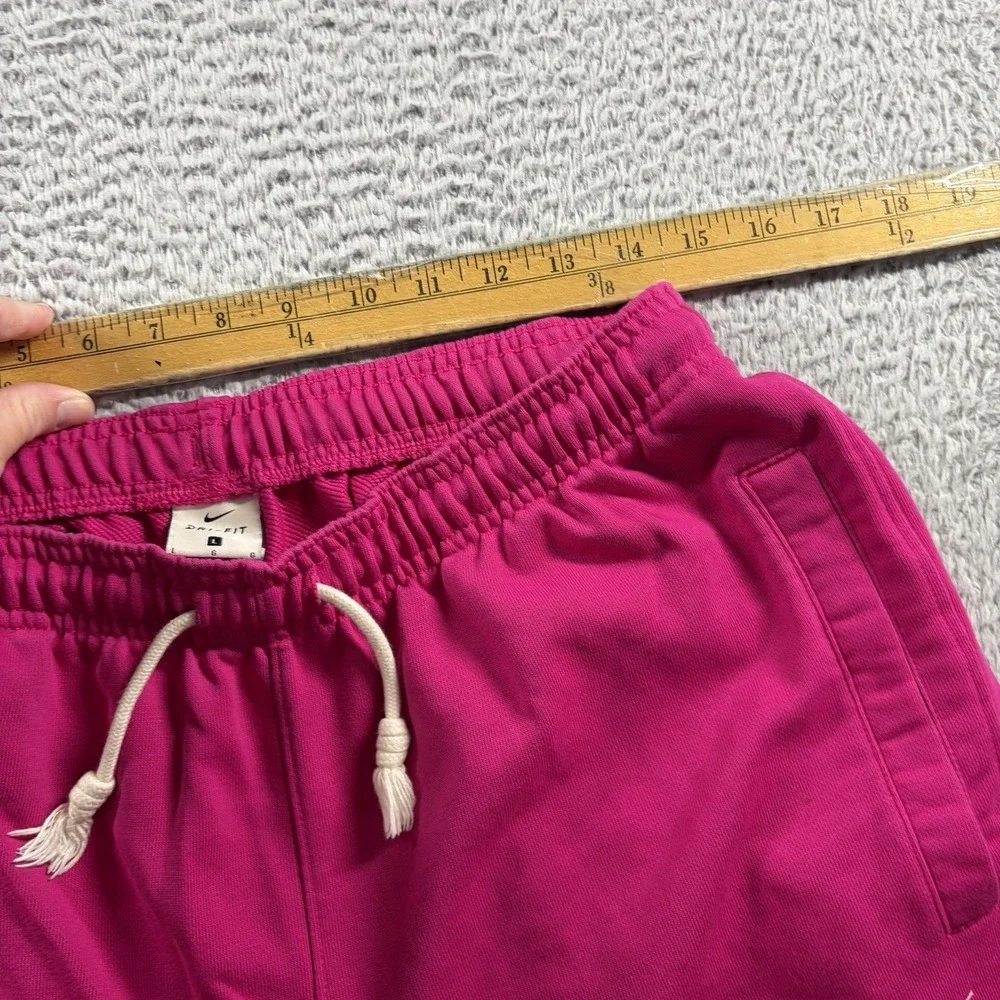 Nike Dri Fit Standard Issue Sweatpants Mens Large Fireberry Hot Pink Tapered NEW